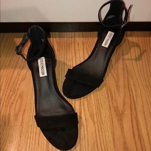 Steve Madden Black Irenee Ankle Strap Sandal